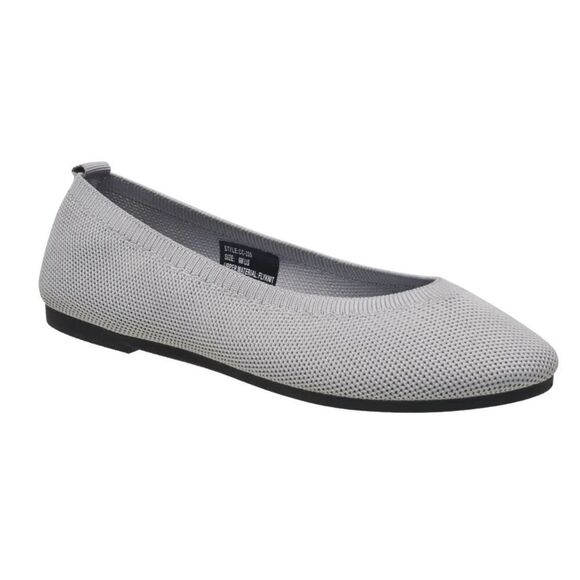 C&C California Gray Flyknit Breathable Comfort Slip-On Ballet Flats Size 9, NIB - Picture 1 of 16